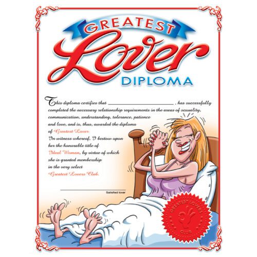 Greatest Lover Diploma For Her