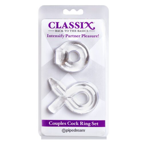 Couples Cock Ring Set Clear