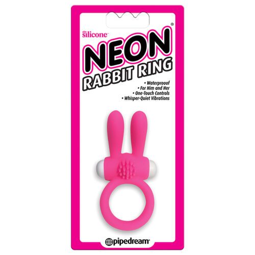 Neon Rabbit Ring Pink