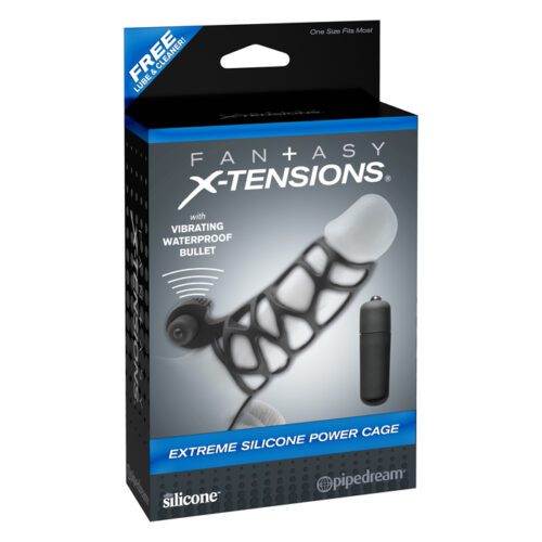 Fantasy X-tensions Extreme Silicone Power Cage Black