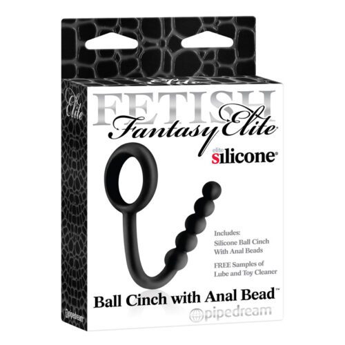 Fetish Fantasy Elite Ball Cinch with Anal Bead Black