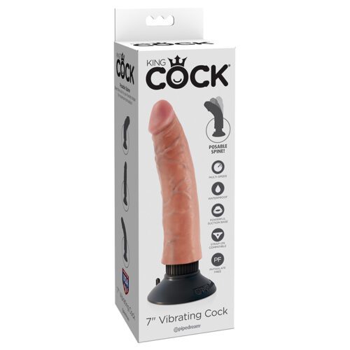 King Cock 7” Vibrating Cock 1