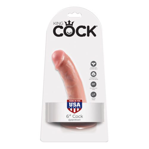 King Cock 6″ Cock Biege