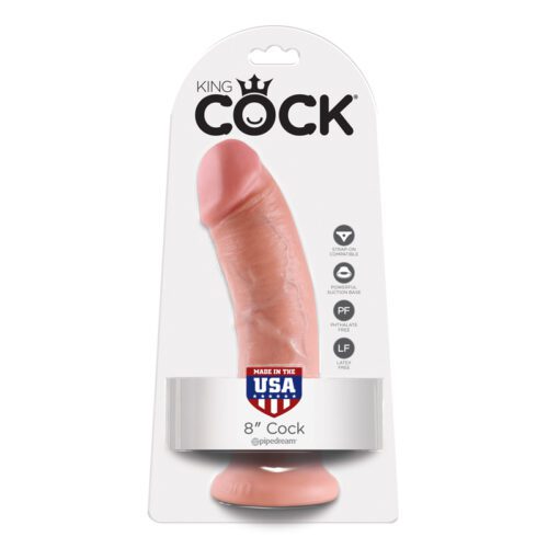 King Cock 8″ Cock Biege 1