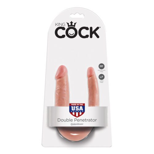 King Cock U-Shaped Small Double Trouble Beige