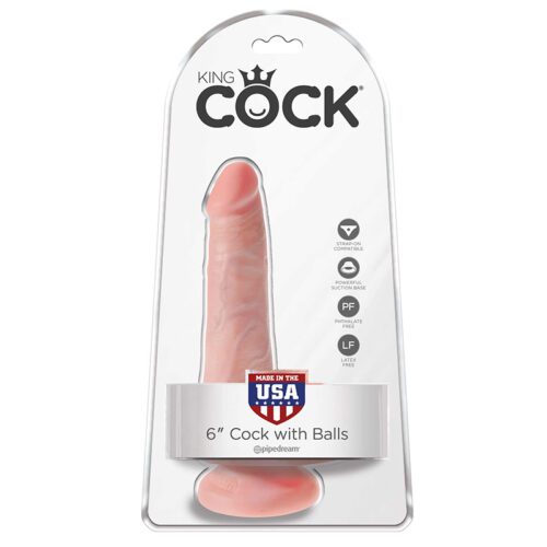 King Cock 6” Cock with Balls