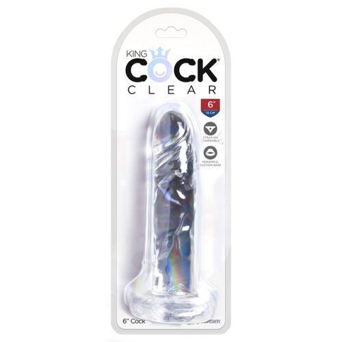 King Cock Clear 6″ Cock &