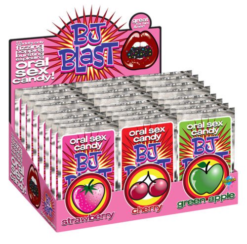 BJ Blast Oral Sex Candy Counter Display of 36