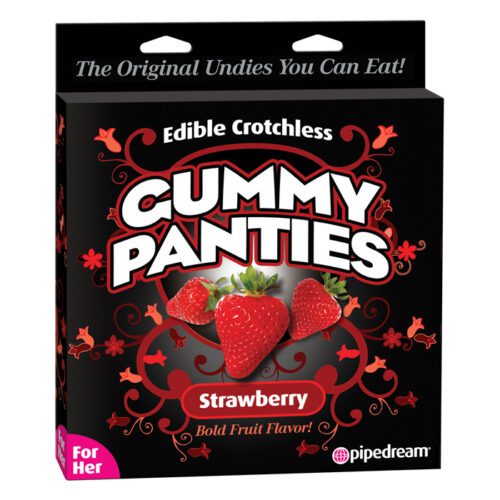 Edible Crotchless Gummy Panties Strawberry