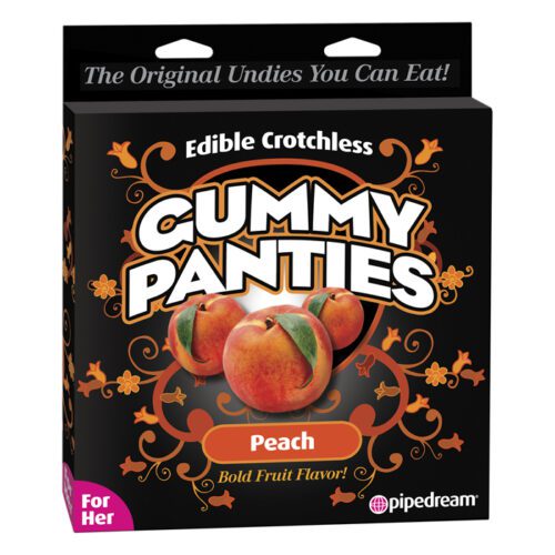 Edible Crotchless Gummy Panties Peach