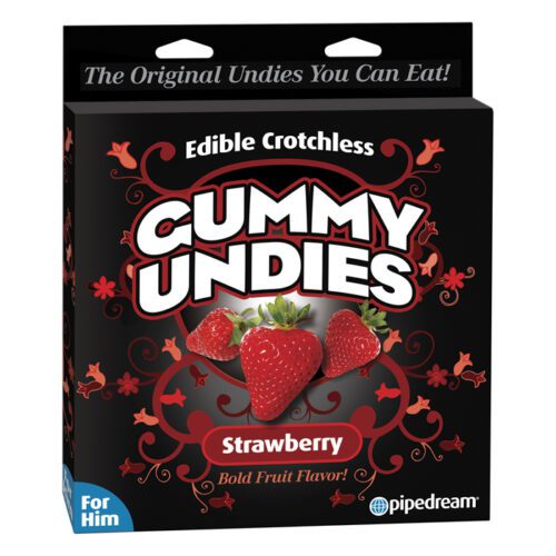 Edible Crotchless Gummy Undies Strawberry