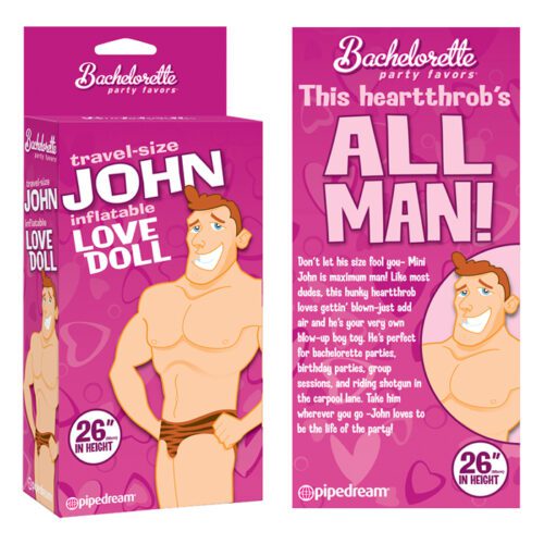 Bachelorette Party Favors Travel Size John Blow Up Doll