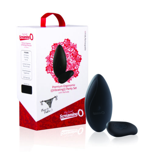 Premium Ergonomic Vibrating Panty Set Black