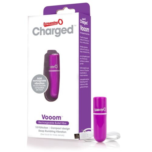 Charged Vooom Rechargeable Bullet Vibe Purple