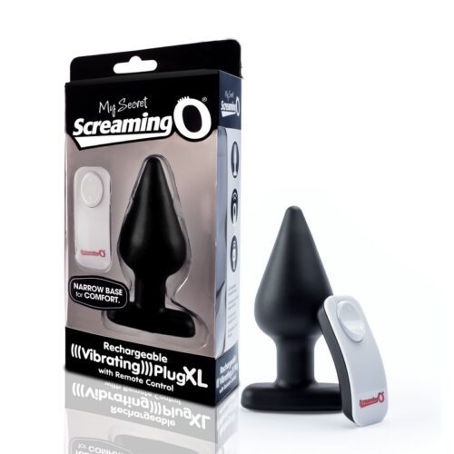 My Secret Remote Vibrating XL Plug Black 1