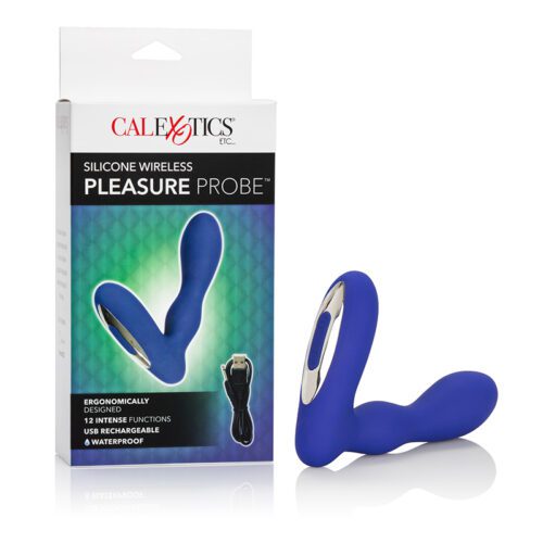 Silicone Wireless Pleasure Probe Blue