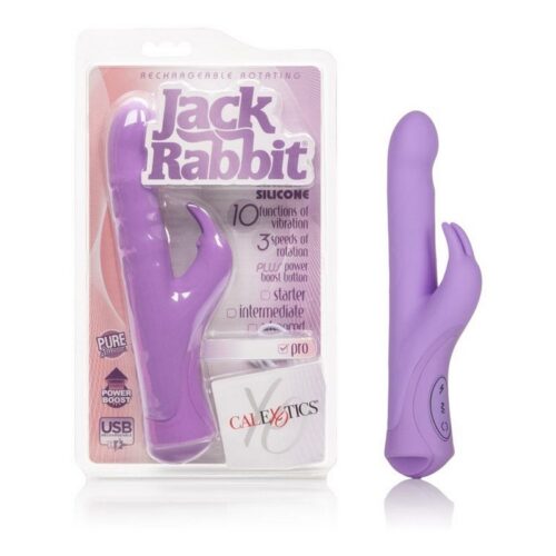 Rechargeable Rotating Jack Rabbit Purple