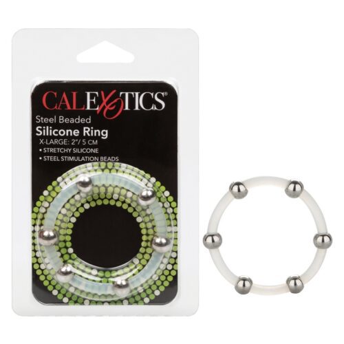 Steel Beaded Silicone Ring X-Large 1