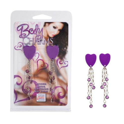 Body Charms Heart Purple