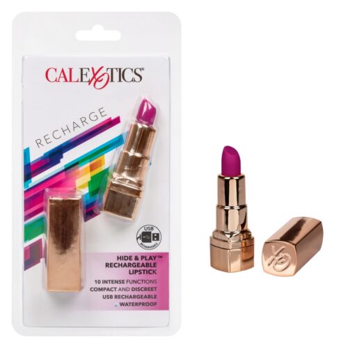 Hide & Play Rechargeable Lipstick Purple 1