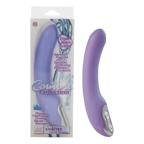 Couture Collection Colette Curved Massager Purple