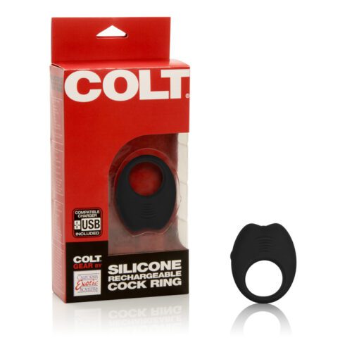 COLT® Silicone Rechargeable Cock Ring Black