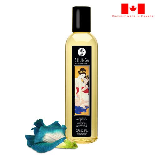 Shunga 8 oz. Erotic Massage Oil Sensual Island Blossom