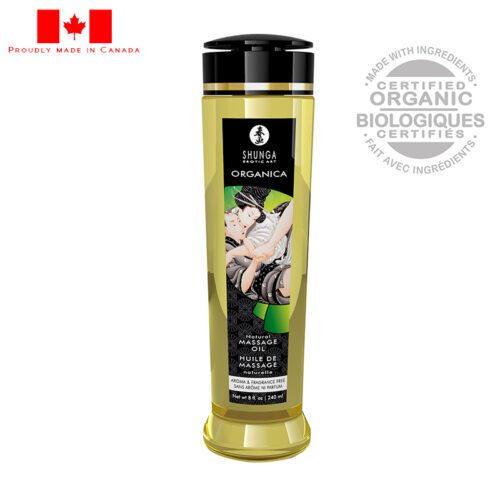 Shunga 8 oz. Organica Massage Oil Natural