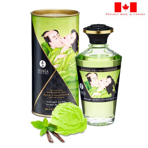 Shunga Warming Massage Oil 100 ml Sorbet 1