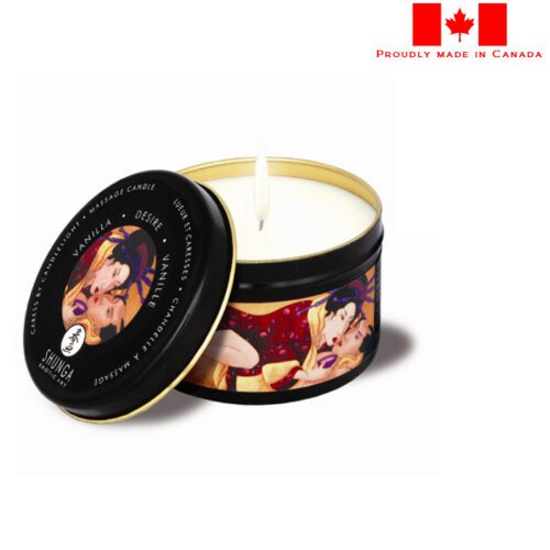 Shunga Caress By Candlelight Desire Vanilla Massage Candle 1