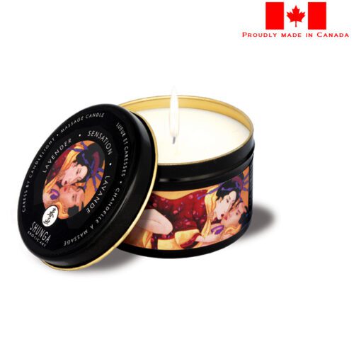 Shunga Caress By Candlelight Sensation Lavender Massage Candle