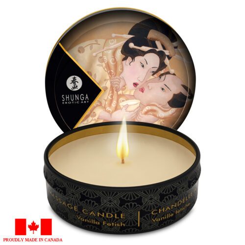 Shunga Mini Massage Candle 1 oz Vanilla Fetish