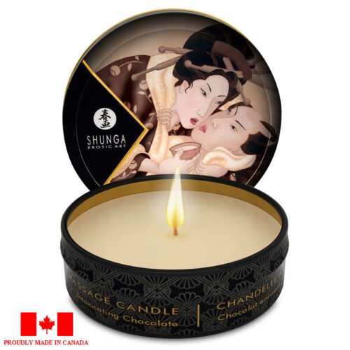 Shunga Mini Massage Candle 1 oz Intoxicating Chocolate 1