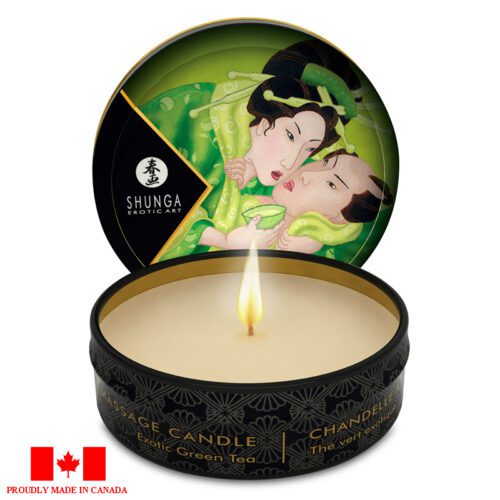 Shunga Mini Massage Candle 1 oz Exotic Green Tee