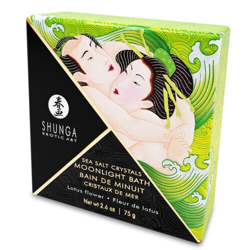 Shunga Moonlight Sea Salt Bath Crystals Lotus Flower