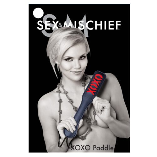 Sex and Mischief XOXO Paddle Black