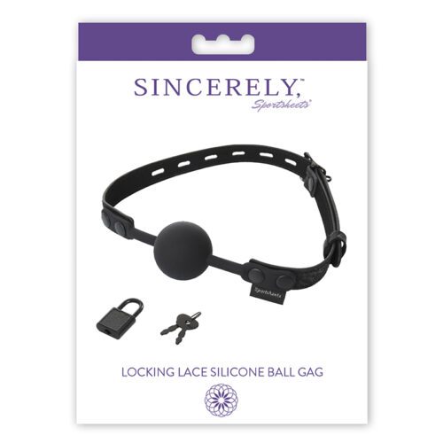 Sincerely Locking Lace Ball Silicone Gag