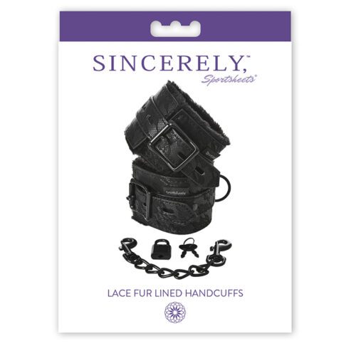 Sincerely Lace Fur Lined Handcuffs 1