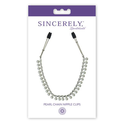 Sincerely Pearl Chain Nipple Clips