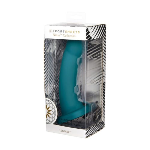Nexus 8" Vibrating Hollow Dildo Green Lennox