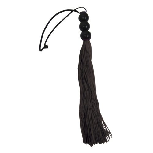 Sex and Mischief Small 10" Rubber Whip Black