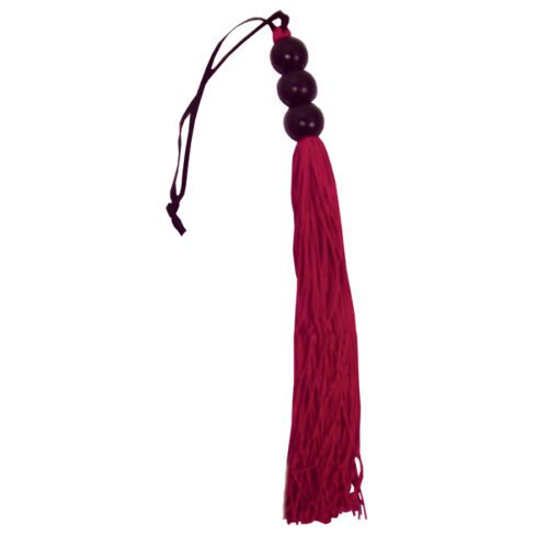 Sex and Mischief Small 10" Rubber Whip Red