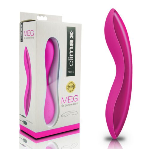 Climax® Elite Meg 9x Silicone Vibe Pink
