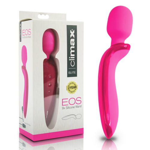 Climax® Elite EOS Rechargeable 9x Silicone Wand Pink