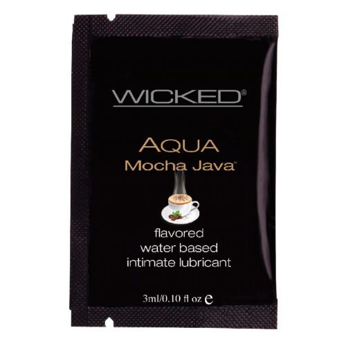 3 ml Flavored Lube Sample Pack Mocha Java