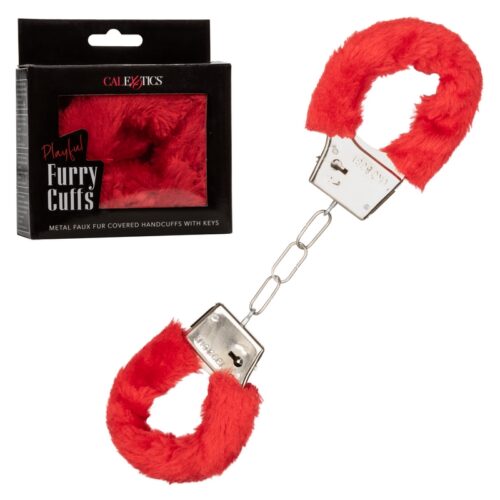 Playful Furry Cuffs Red 1