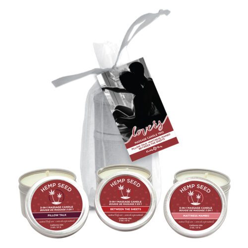 Valentine Trio (3) 2 oz. Massage Candles