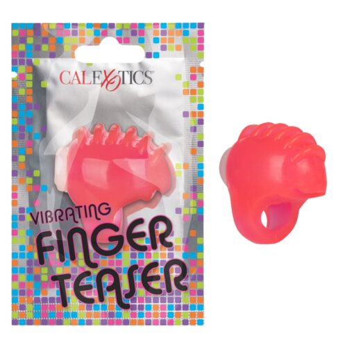 Foil Pack Vibrating Finger Teaser Pink