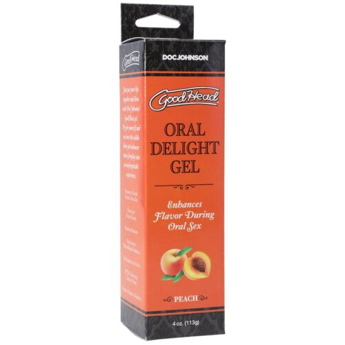 4 oz GoodHead Oral Delight Gel Peach