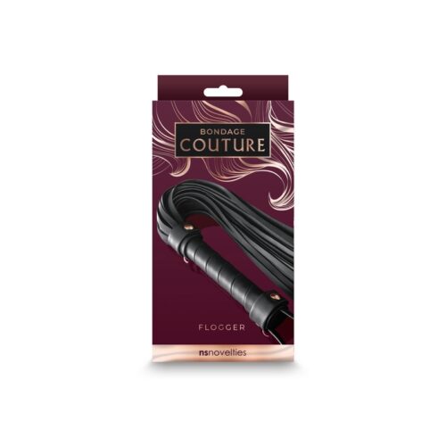 Bondage Couture Black Flogger